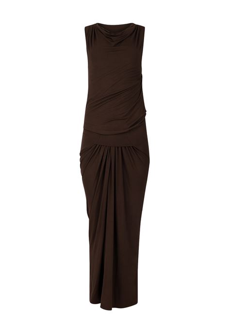 drape dress woman brown ENTIRE STUDIOS | ESSS26DR01243C737